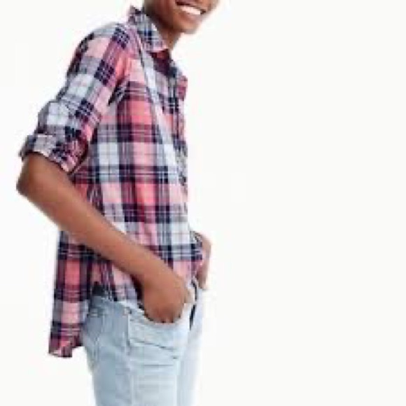 Re-Imagined by J. Crew Classic Popover Half-Button, Long Sleeve Top, Size S - Picture 3 of 15